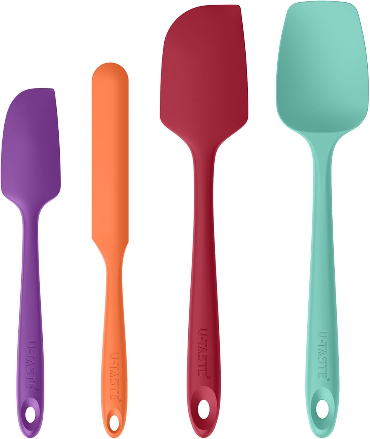 U-Taste Heat Resistant Silicone Spatula Set — 315°C, 4-Piece